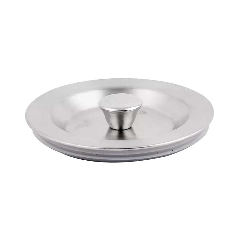 Unique Bargains Kitchen Metal Round Water Drain Stopper Silver Tone 1 Pc